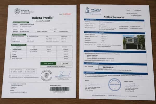 Comparación entre avalúo catastral y avalúo comercial